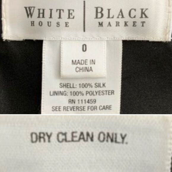 100% Silk White House Black Market Halter Ruffle Dress Cocktail 0 - Picture 4 of 10